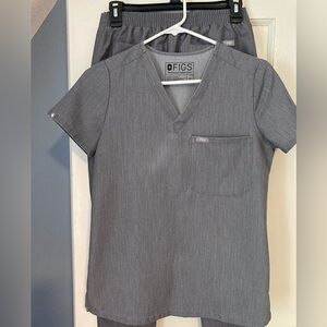 FIGS SCRUBS Set Xxs petite Charcoal